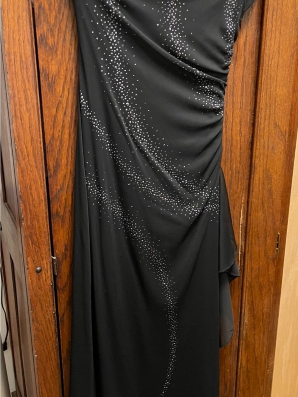 I.N. San Francisco Black Maxi Dress with Sparkle Detail